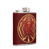 先住民アートフラスクカスタムスピリチュアル先住民アートギフト フラスク (右)