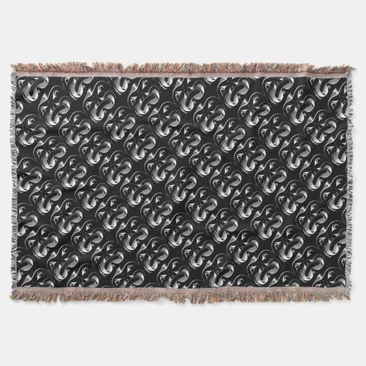 先住民アートブランケット部族マスクブランケットギフト スローブランケット (正面)