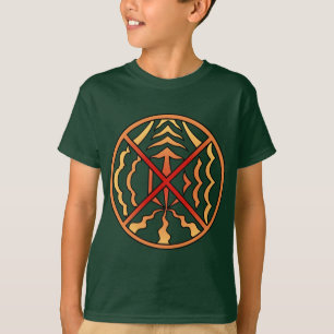 先住民アートTオーガニックシャツKid's Elements Shirt Tシャツ