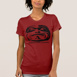 先住民アートTシャツバンクーバーオーガニックカスタムシャツ Tシャツ