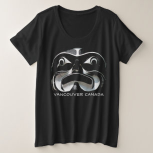 先住民アートTシャツバンクーバープラスサイズシャツ プラスサイズTシャツ
