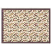 先住民インスパイア羽矢テーブルリネン テーブルクロス (正面(横))