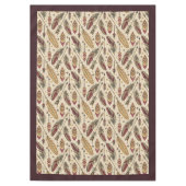 先住民インスパイア羽矢テーブルリネン テーブルクロス (正面)