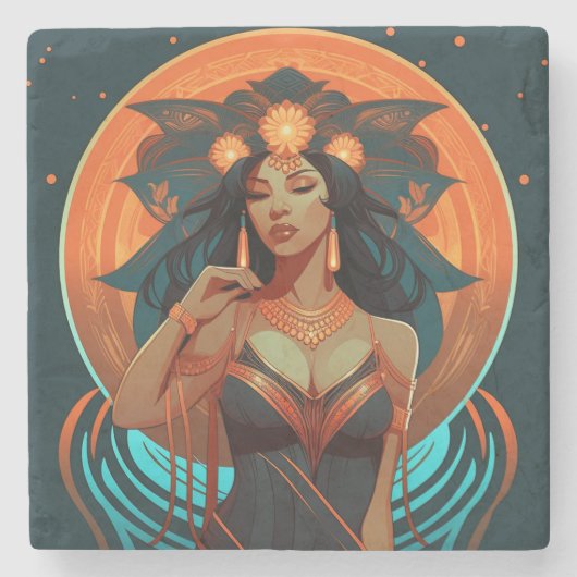 先住民インスピレーション#2 ストーンコースター (正面)