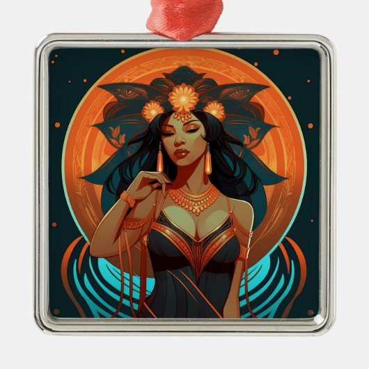 先住民インスピレーション#2 メタルオーナメント (正面)