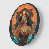 先住民インスピレーション#2 ラージ壁時計 (傾斜)