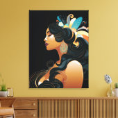 先住民インスピレーション#3 キャンバスプリント (インサイチュ (リビング))