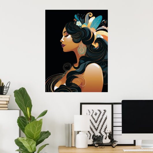 先住民インスピレーション#3 ポスター (ホームオフィス)