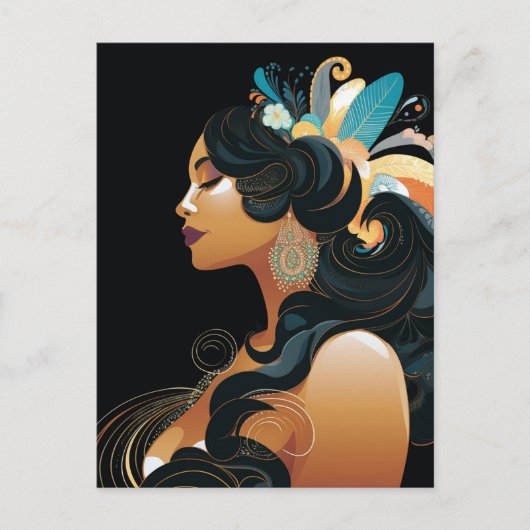 先住民インスピレーション#3 ポストカード (正面)