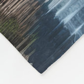 先住民インディアンと狼共有ムーンライト フリースブランケット (角)