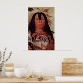 先住民インディアンチーフ1832ブラッド族芸術ポスター ポスター (キッチン)