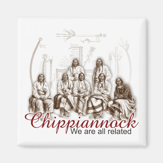 先住民インディアン我々は全て関連する磁石 マグネット (正面)