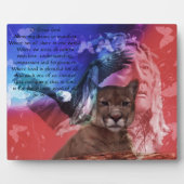 先住民インディアン祈りの言葉 フォトプラーク (正面)