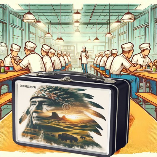 先住民インディアン メタルランチボックス