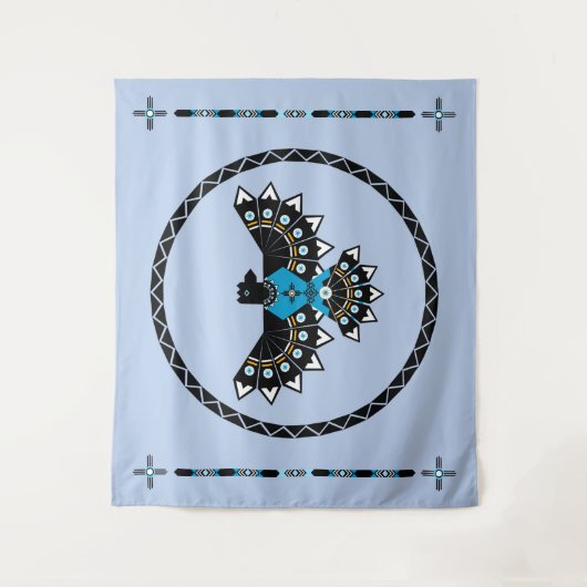 先住民イーグルタペストリー タペストリー (正面)