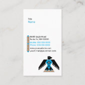 先住民イーグル名刺 名刺 (裏面)