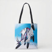 先住民ウィーイーグル羽トートバッグ経由 トートバッグ (正面)