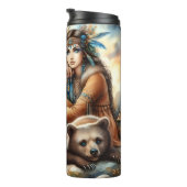 先住民ウーマン、ベアーカッブ：キャンプファイア タンブラー (回転右)