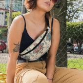 先住民エスニックパターンヴィンテージボホシームレス ファニーパック