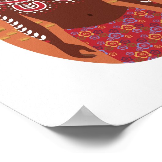 先住民オーストラリアのマトリョーシュカポスター ポスター (角)