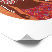 先住民オーストラリアのマトリョーシュカ ポスター (角)