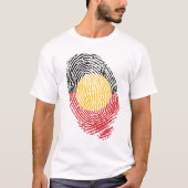 先住民オーストラリアの指紋  Tシャツ (正面)