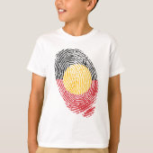先住民オーストラリアの指紋 Tシャツ (正面)