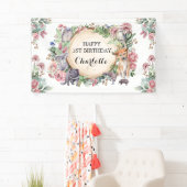 先住民オーストラリア動物フローラハッピーバースデー 横断幕 (インサイチュ)