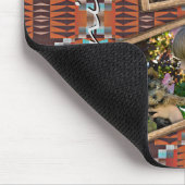 先住民カスタムアメリカのインドの部族アートパターン マウスパッド (コーナー)