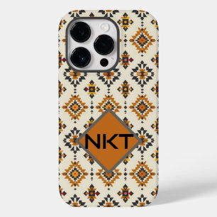 先住民カスタムデザイン付きモノグラムiPhoneケース Case-Mate iPhone 14 Proケース