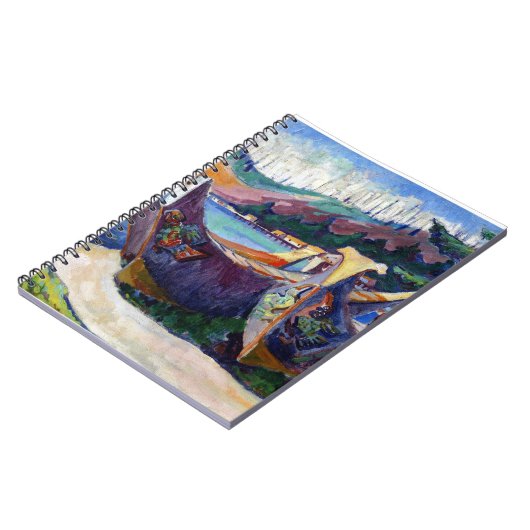 先住民カナダエミリー絵画カーの戦艦 ノートブック (左側)