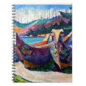 先住民カナダエミリー絵画カーの戦艦 ノートブック (正面)