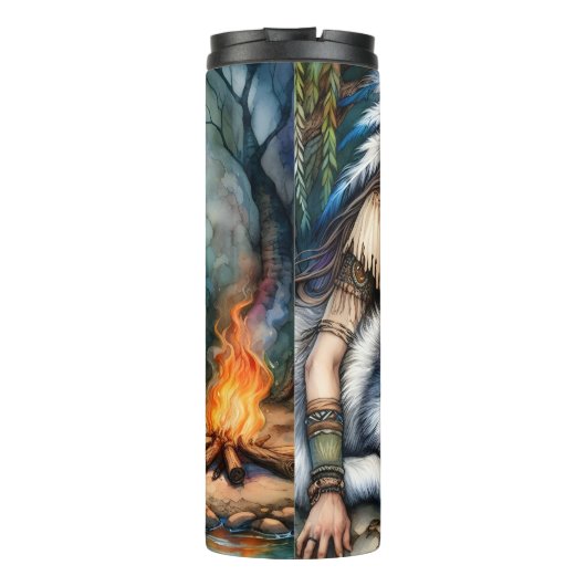 先住民グレース、ウルフスピリット、ファイレリットナイト。 タンブラー (裏面)