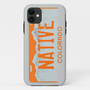 先住民コロラド州オレンジライセンスプレートiphone 5ケース iPhone 11 ケース