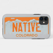 先住民コロラド州オレンジライセンスプレートiphone 5ケース Case-Mate iPhoneケース (裏面(横))