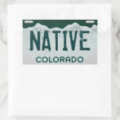 先住民コロラ芸術的ド免許プレートシール 長方形シール (バッグ)