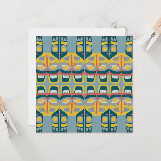 先住民サンダーバードカード カード (正面/裏面インサイチュ)