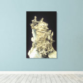 先住民シルバー(Ag) on limestone,カナダ キャンバスプリント (インサイチュ (ウッドフロア))