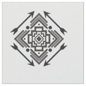 先住民シンプルアメリカン矢印の幾何学的パターン ファブリック (クローズアップ)