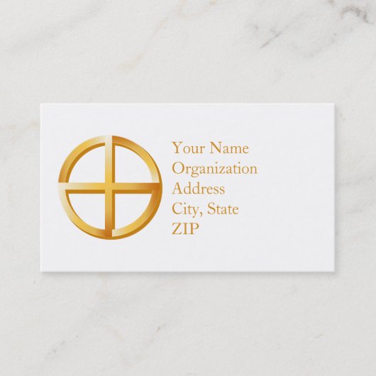 先住民スピリチュアリティ3.5インチx 2.0インチ 名刺 (正面)