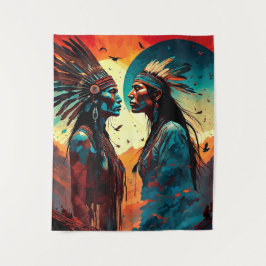 先住民スピリチュアルアート タペストリー