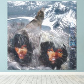 先住民スピリット キャンバスプリント (インサイチュ (ウッドフロア))