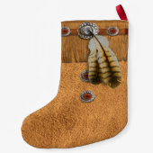 先住民スピリット「鹿」クリスマスストッキング スモールクリスマスストッキング (裏面)