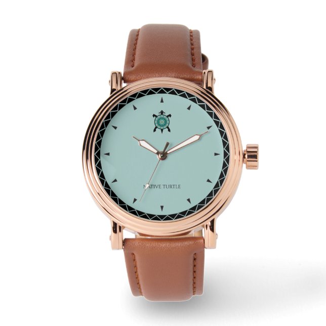 先住民タートルウォッチ 腕時計 (正面)
