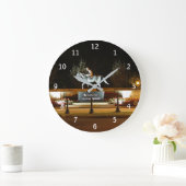 先住民ダンサーの像サラトガウォールクロック番号 ラージ壁時計 (ホーム)