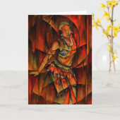 先住民ダンサーカード カード (黄色い花)