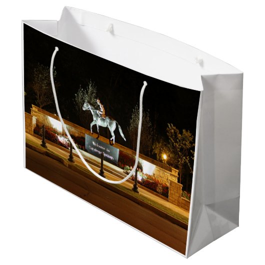 先住民ダンサーホースマンツァラトガ抱き枕 ラージペーパーバッグ (裏面アングル)