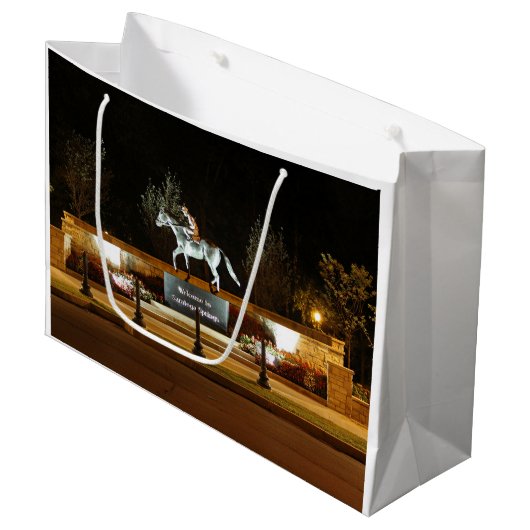 先住民ダンサーホースマンツァラトガ抱き枕 ラージペーパーバッグ (正面アングル)