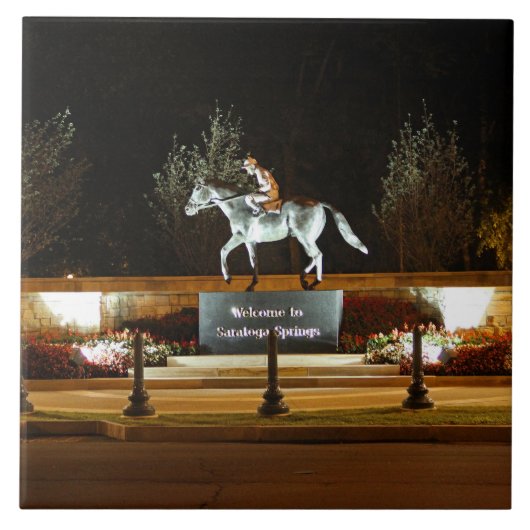 先住民ダンサー像サラトガセラミックタイル タイル (正面)