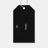 先住民ダンサー馬像サラトガギフトラベル ギフトタグ (裏面)